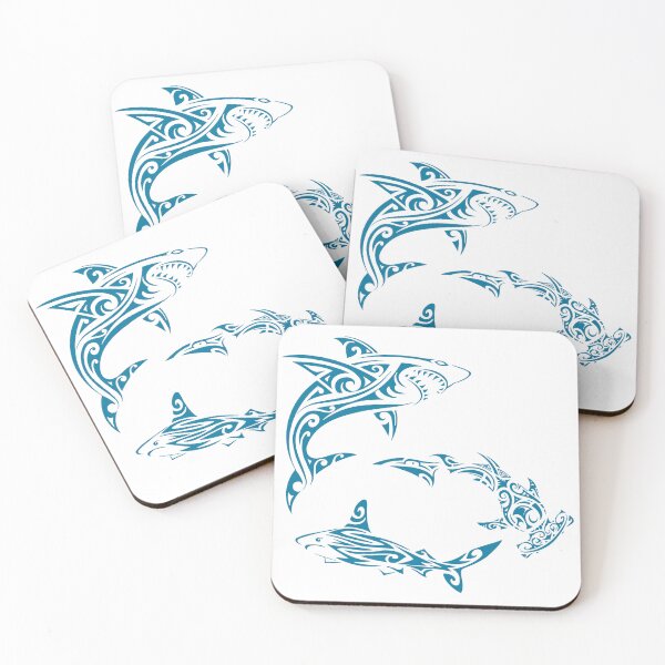 Item preview, Blue Polynesian sharks designed and sold by Lagueny.
