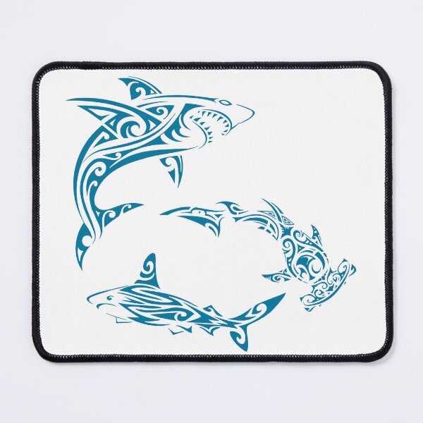 Item preview, Blue Polynesian sharks designed and sold by Lagueny.