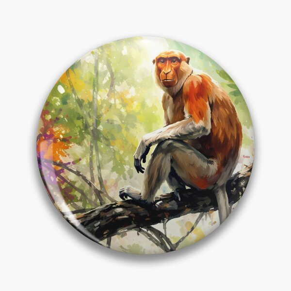 Item preview, Proboscis Monkey in Sunlit Jungle designed and sold by cuprum.