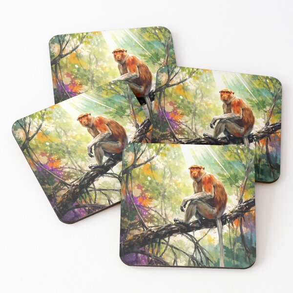 Item preview, Proboscis Monkey in Sunlit Jungle designed and sold by cuprum.