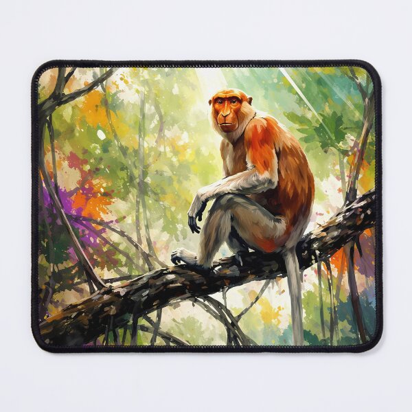 Item preview, Proboscis Monkey in Sunlit Jungle designed and sold by cuprum.