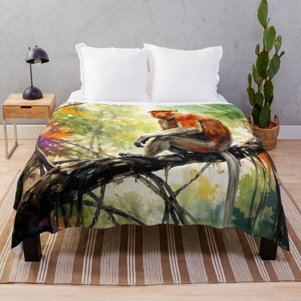 Item preview, Proboscis Monkey in Sunlit Jungle designed and sold by cuprum.