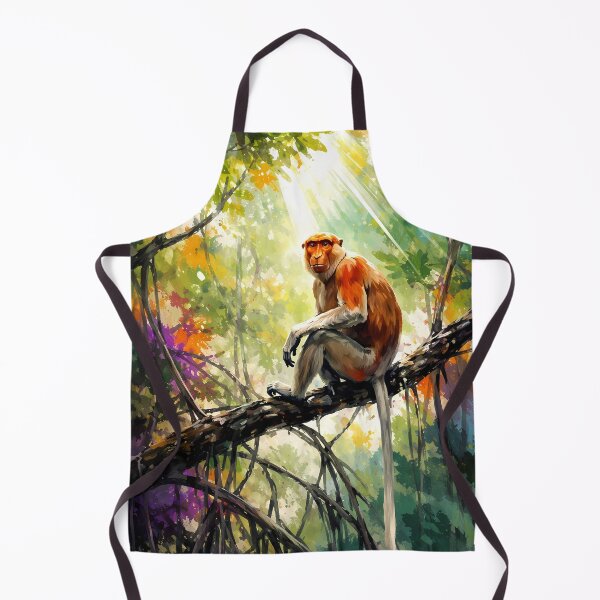 Item preview, Proboscis Monkey in Sunlit Jungle designed and sold by cuprum.