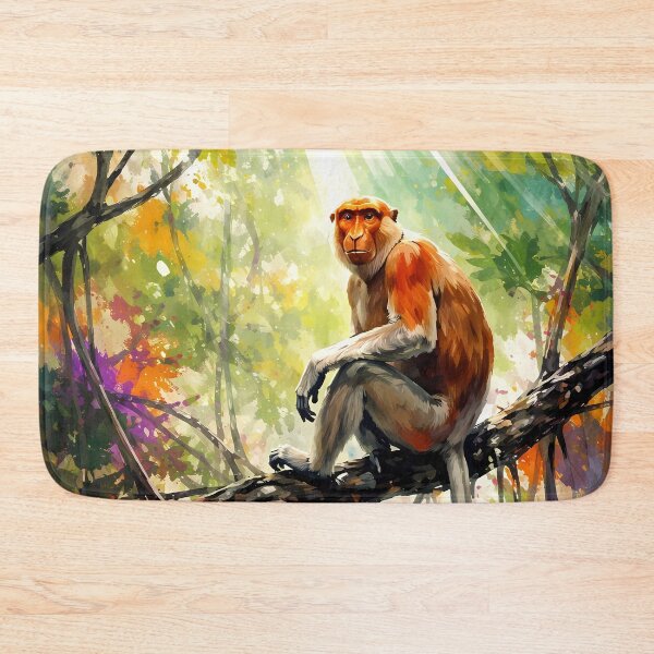 Item preview, Proboscis Monkey in Sunlit Jungle designed and sold by cuprum.