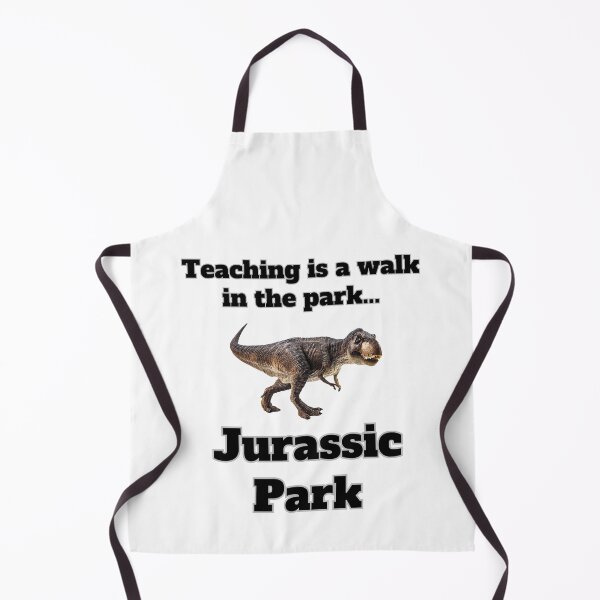 Item preview, Teaching is a Walk in the Park...Jurassic Park - Teacher Humour Design with Dinosaurs designed and sold by DoingMaths.