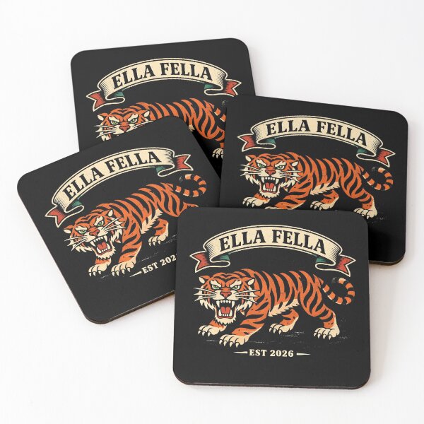 Item preview, Ella Fella Roaring Tiger Vintage Tattoo Est 2026 designed and sold by Supri123.