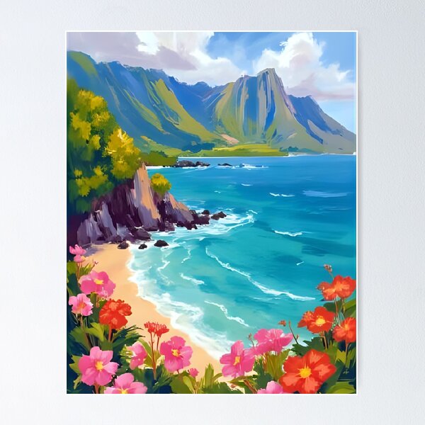 Artikelvorschau, Na Pali Küste entworfen und verkauft von artbynalamagnolia.