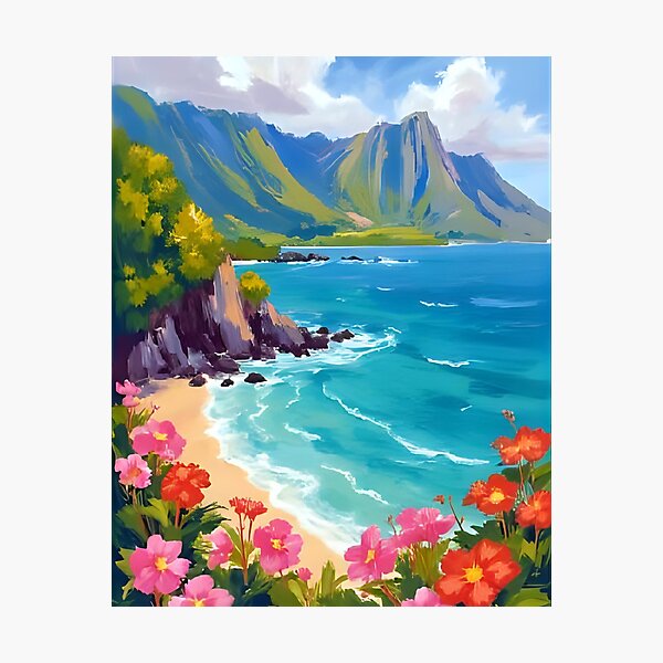 Item preview, Na Pali Coast  designed and sold by artbynalamagnolia.