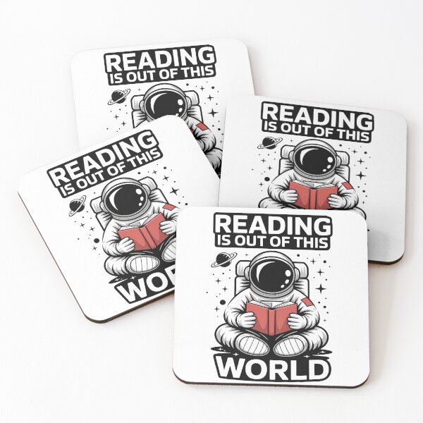 Item preview, Reading Is Out Of This World – Astronaut Space Book Lover Design designed and sold by SEBANOX.