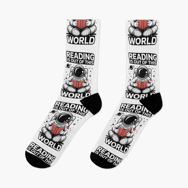Item preview, Reading Is Out Of This World – Astronaut Space Book Lover Design designed and sold by SEBANOX.