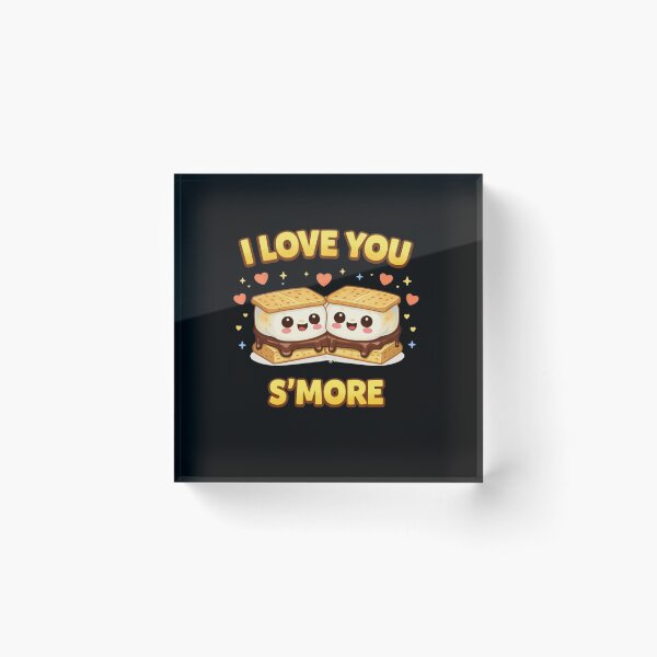 Item preview, I Love You S’more Cute Food Pun designed and sold by Papier Atelier Art.