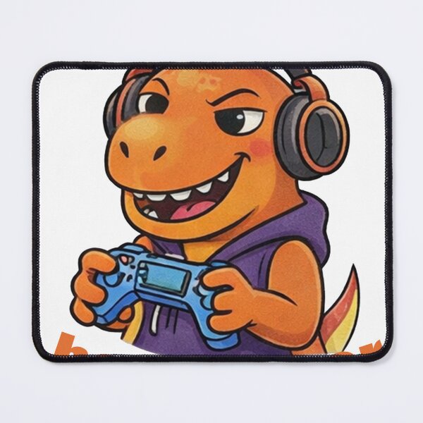 Item preview, Best Gamer Cute Dinosaur Gaming Cartoon designed and sold by Vibe-Vortex.