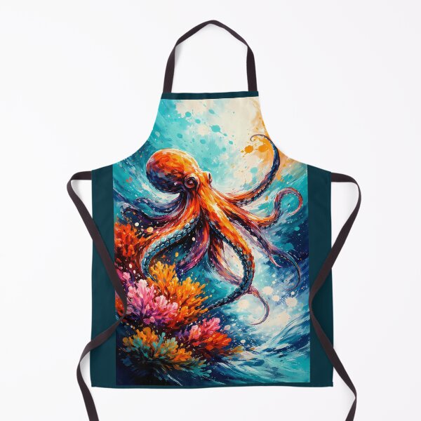 Item preview, Vibrant Octopus in Coral Reef designed and sold by cuprum.