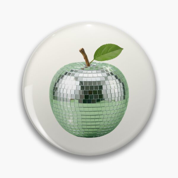 Item preview, Disco Apple Mirrorball – Retro Green Disco Ball Fruit Aesthetic Party Design designed and sold by GiftsCreek.