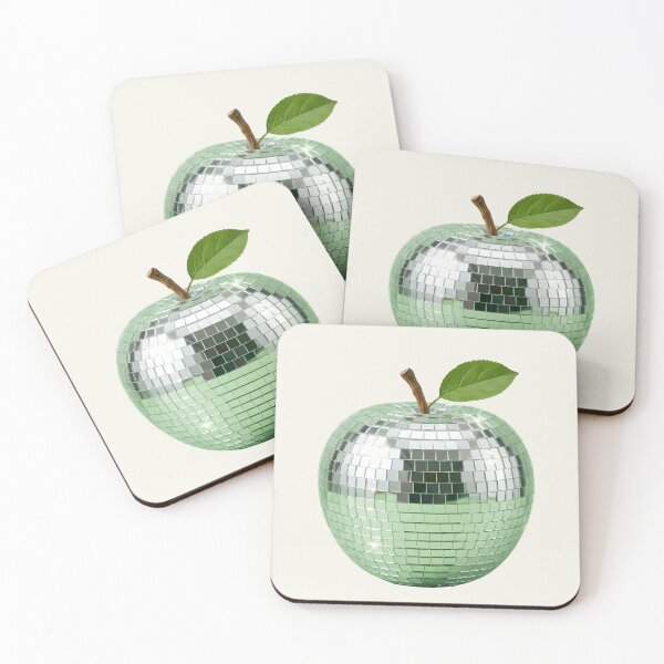 Item preview, Disco Apple Mirrorball – Retro Green Disco Ball Fruit Aesthetic Party Design designed and sold by GiftsCreek.