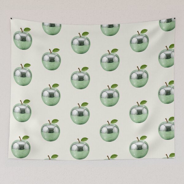 Item preview, Disco Apple Mirrorball – Retro Green Disco Ball Fruit Aesthetic Party Design designed and sold by GiftsCreek.