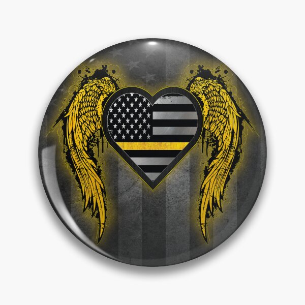 Item preview, 911 Dispatcher Heart with Angel Wings designed and sold by artistwill.