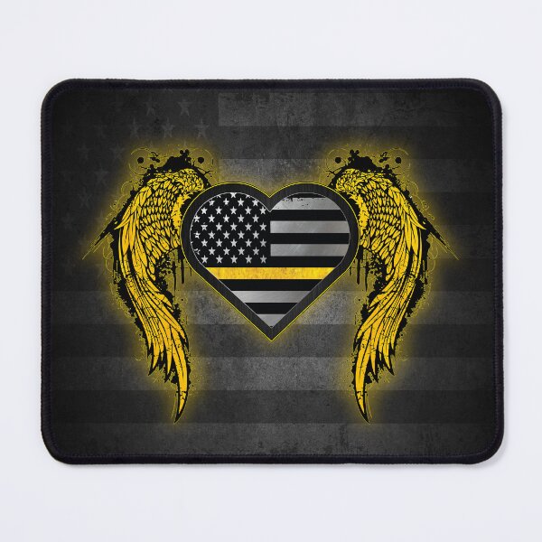 Item preview, 911 Dispatcher Heart with Angel Wings designed and sold by artistwill.