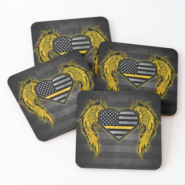 Item preview, 911 Dispatcher Heart with Angel Wings designed and sold by artistwill.