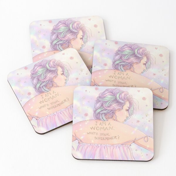 Item preview, I Am a Woman – What’s Your Superpower? Feminine Empowerment Design designed and sold by Aura.Creative.