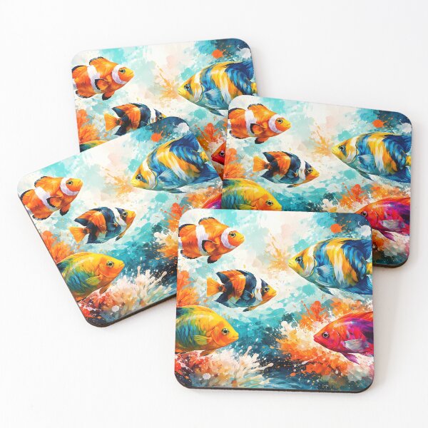 Item preview, Vibrant Underwater Fish Scene designed and sold by cuprum.