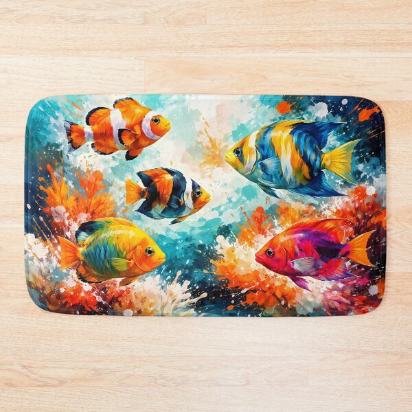 Item preview, Vibrant Underwater Fish Scene designed and sold by cuprum.