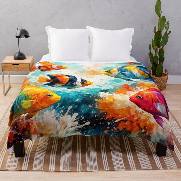 Item preview, Vibrant Underwater Fish Scene designed and sold by cuprum.