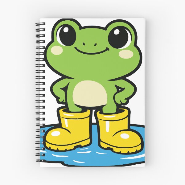 Item preview, A cheerful frog proudly enjoying a tiny puddle as if it were a giant lake. The playful concept highlights optimism and simple joy in a cute cartoon style designed and sold by Dejbar.