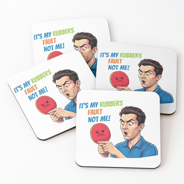 Item preview, Funny Table Tennis T-Shirt - It’s My Rubbers Fault Not Me Ping Pong Gift designed and sold by OhMyPingCo.