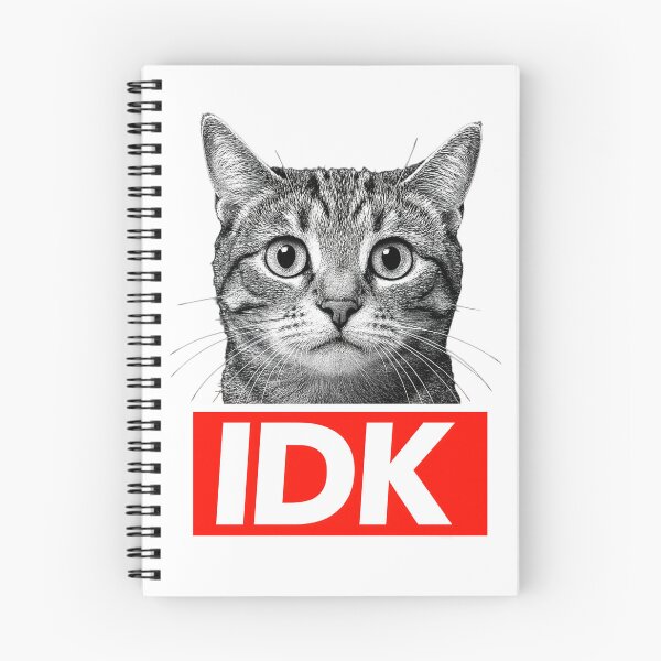 Item preview, IDK Cat Meme – Minimalist Funny Confused Cat Design designed and sold by sorryNOTsorry.brand.