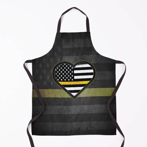 Item preview, Thin Yellow Line Dispatcher Heart Flag designed and sold by artistwill.