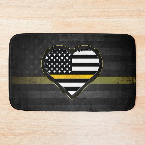 Item preview, Thin Yellow Line Dispatcher Heart Flag designed and sold by artistwill.