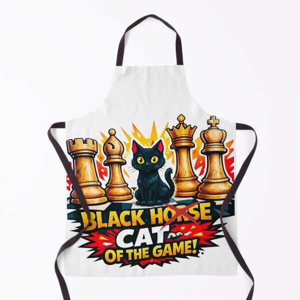 Item preview, Funny Black Cat Chess Design – Dark Horse Strategy Cat, Chess Player Gift for Cat Lovers & Chess Enthusiasts designed and sold by TediThings.