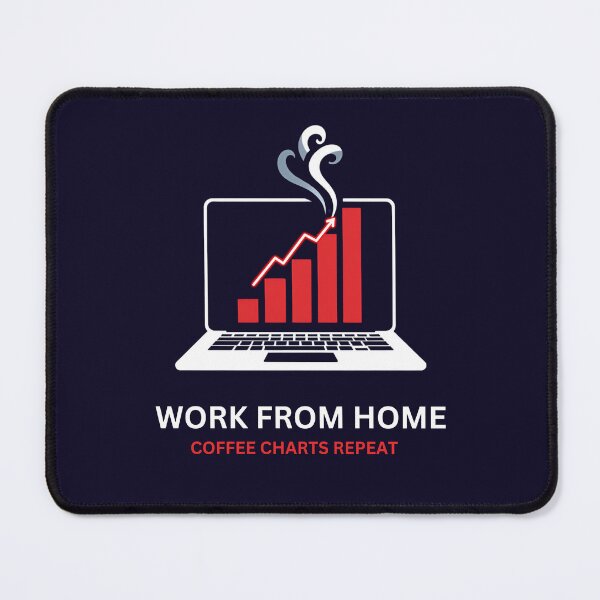 Item preview, Coffee Charts Repeat – Work From Home Trading Mom Shirt designed and sold by GaJaAtelier.