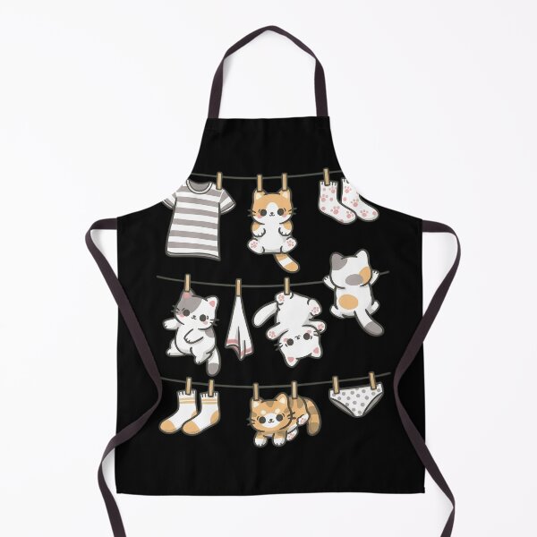 Item preview, Cute Cats on Laundry Line Sticker Pack - Funny Kitten Laundry Day designed and sold by haitrieuic96.