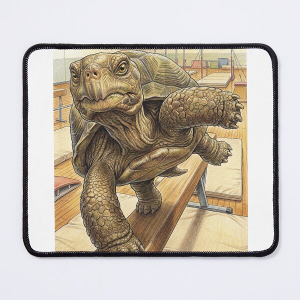 Item preview, Balance Master - Funny Turtle on Gymnastics Beam designed and sold by JaylArtStore.