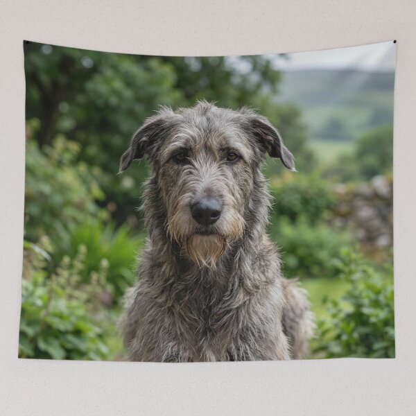 Item preview, Irish Wolfhound Portrait – Majestic Celtic Dog Photography designed and sold by Rough Sketches – Ireland Inspired Art.