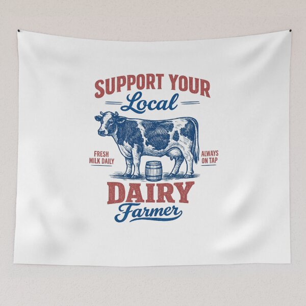 Item preview, Support Local Dairy Farmer Funny Breastfeeding designed and sold by faridman.