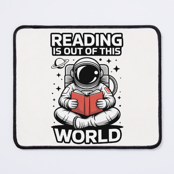 Item preview, Reading Is Out Of This World – Astronaut Space Book Lover Design designed and sold by SEBANOX.