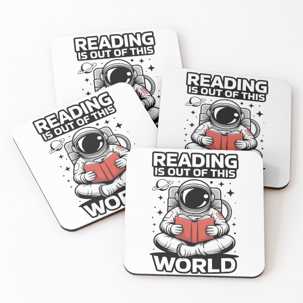 Item preview, Reading Is Out Of This World – Astronaut Space Book Lover Design designed and sold by SEBANOX.