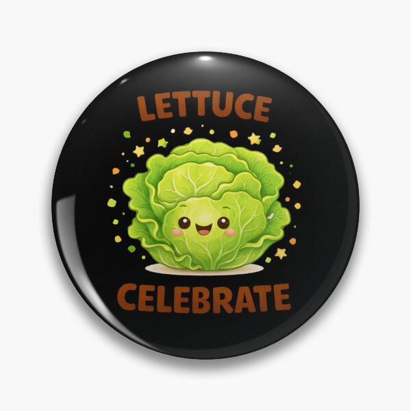Item preview, Lettuce Celebrate Cute Food Pun designed and sold by Papier Atelier Art.