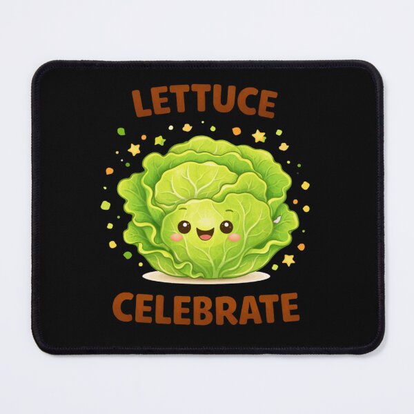 Item preview, Lettuce Celebrate Cute Food Pun designed and sold by Papier Atelier Art.