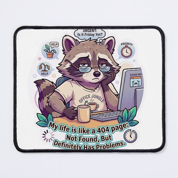 Item preview, My Life is a 404 Page Funny Sticker & Apparel designed and sold by Oddly Blessed.