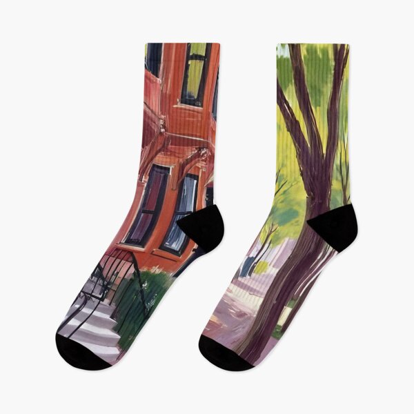 Item preview, Boston Brownstones designed and sold by artbynalamagnolia.