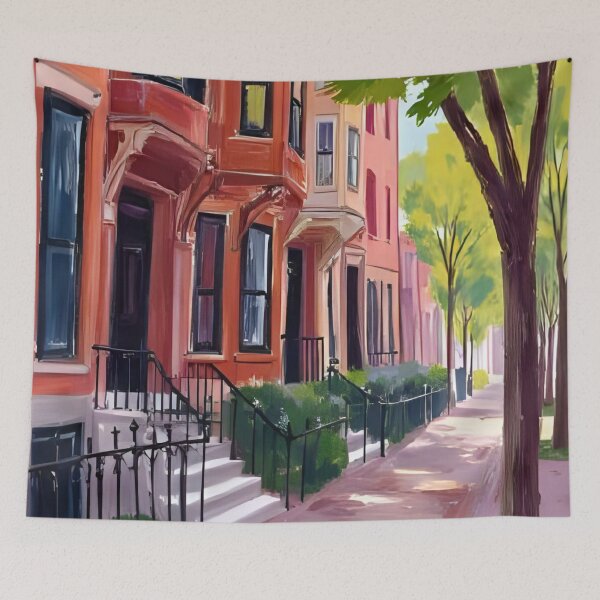 Item preview, Boston Brownstones designed and sold by artbynalamagnolia.
