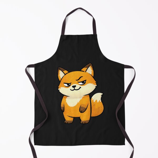 Item preview, Mischievous Fox Meme – Cute Kawaii Sly Fox Embroidered Patch Style designed and sold by ColorSplash123.