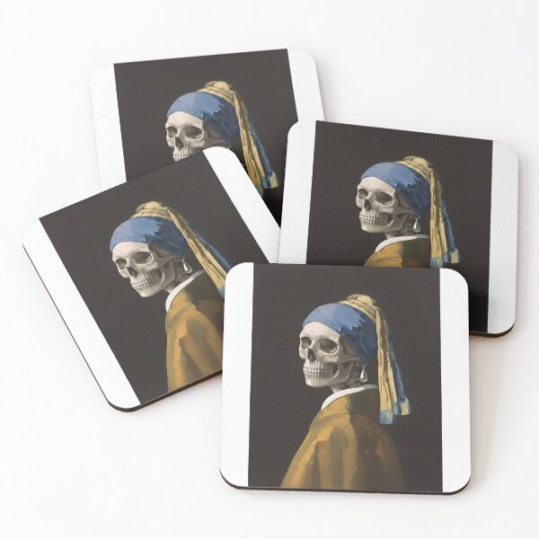 Item preview, The Skeleton with a Pearl Earring designed and sold by designsbynino.