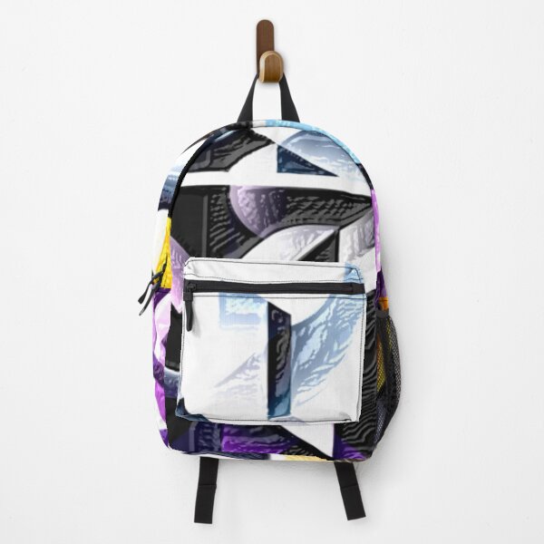 Item preview, chromatic curvature leather colorful geometric abstract design designed and sold by SmashingDeals.