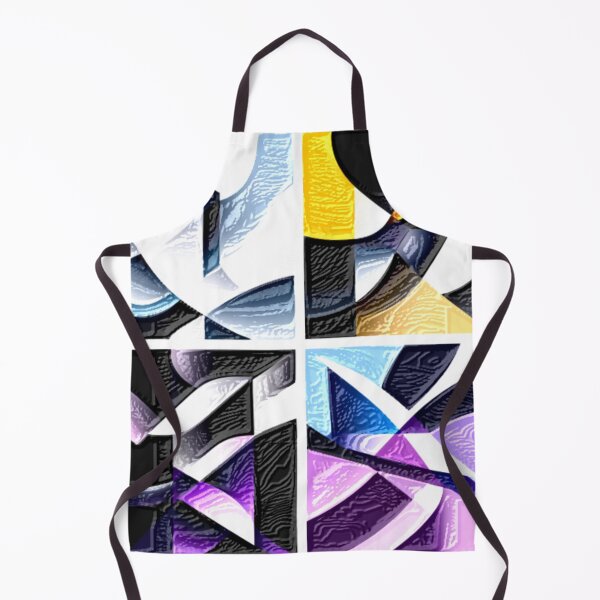 Item preview, chromatic curvature leather colorful geometric abstract design designed and sold by SmashingDeals.