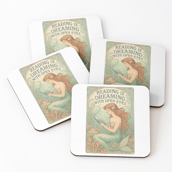 Item preview, Mermaid Book: Reading is dreaming with your eyes open designed and sold by Pineapple-Tree.